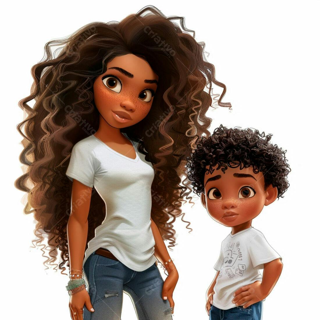 Mãe e filho negros sorrindo juntos