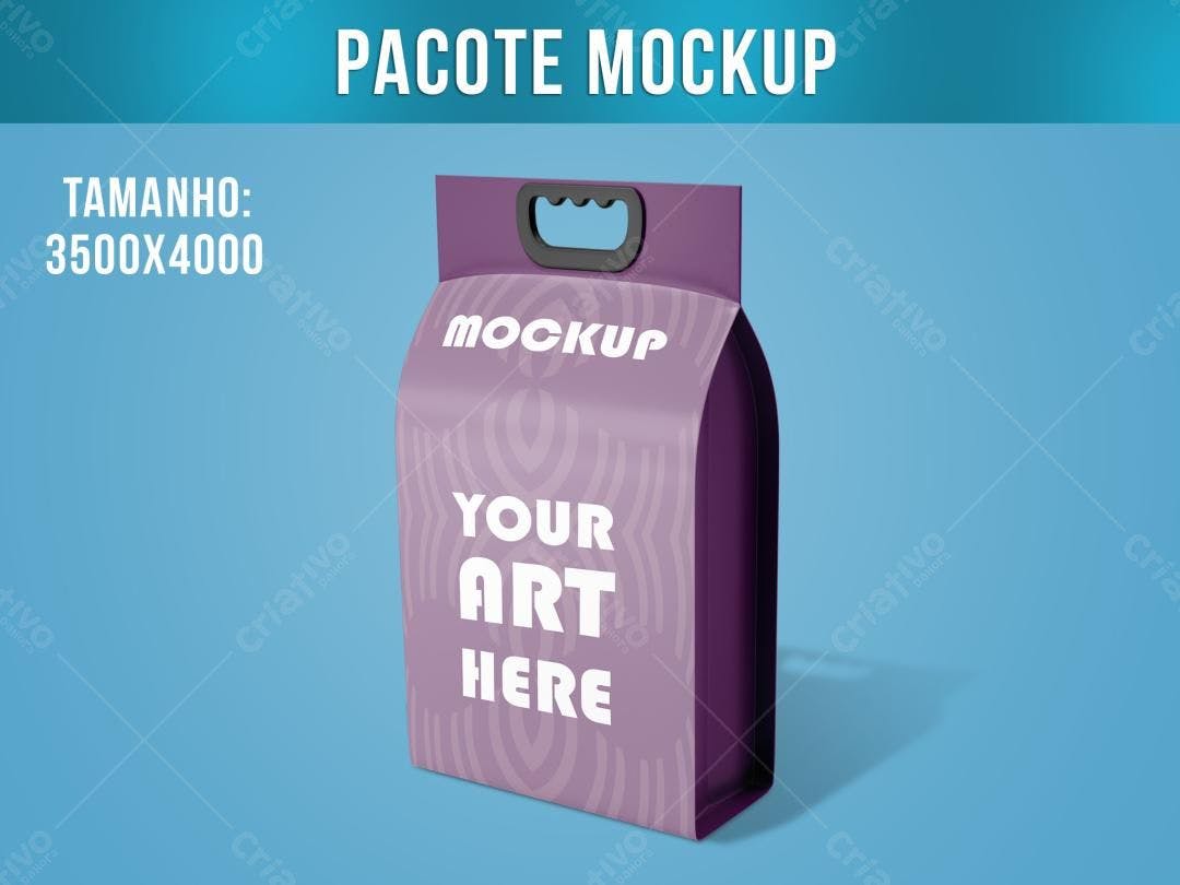 Mockup de Embalagem de Produto em Tons Lilás