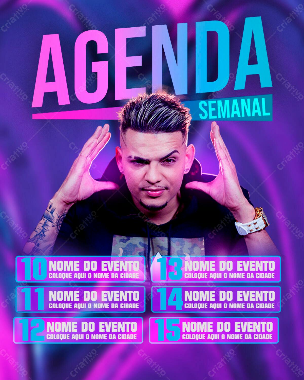 Agenda Semanal PSD Editável