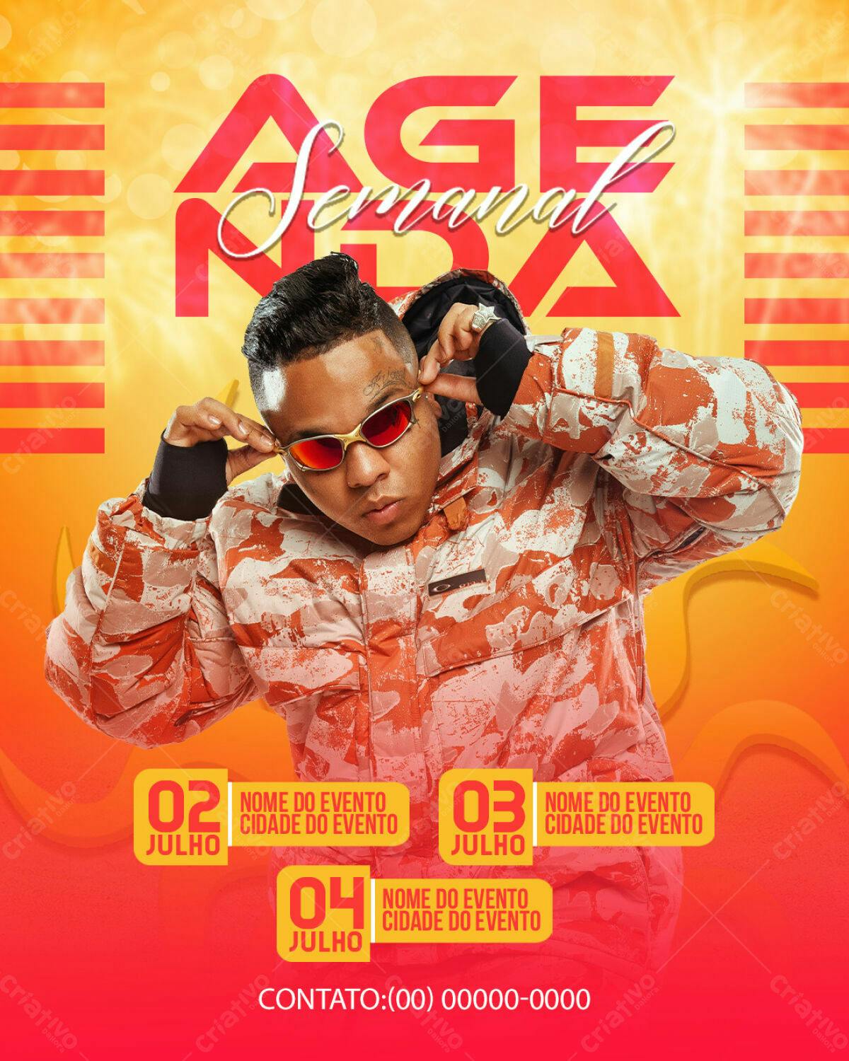 Flyer para Evento Musical PSD Editável