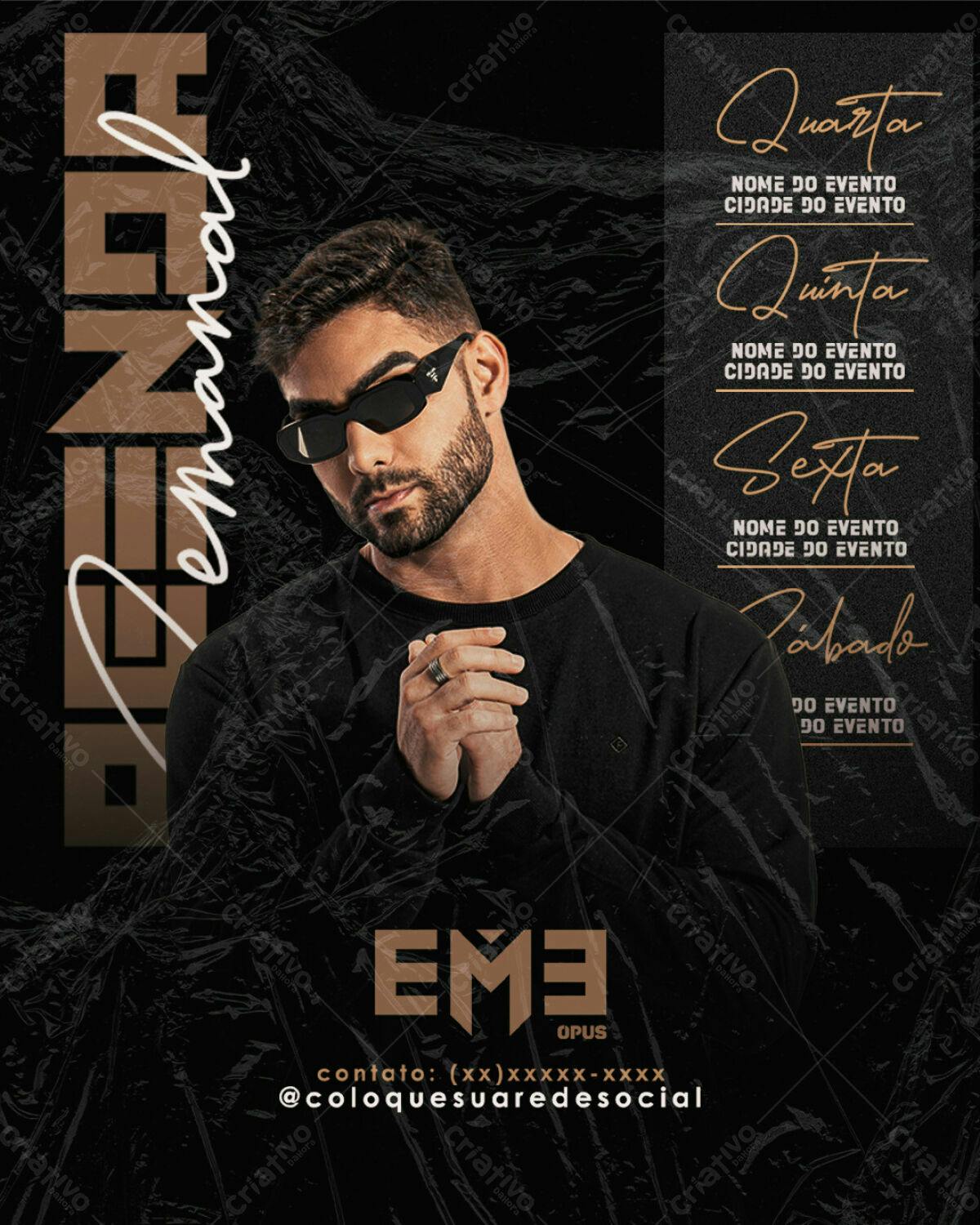 Flyer para Evento Musical PSD Editável