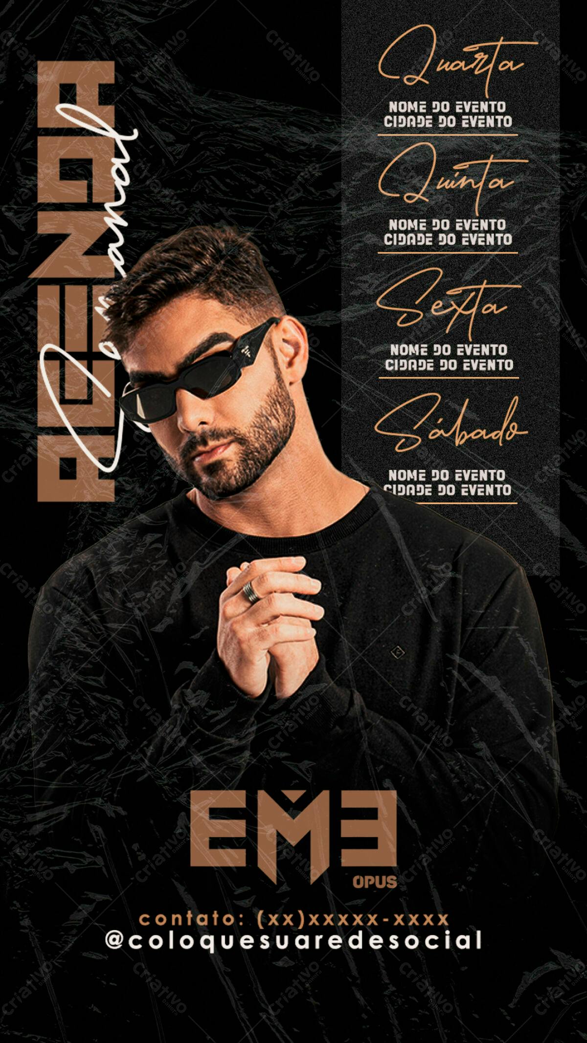 Flyer para Evento Musical PSD Editável