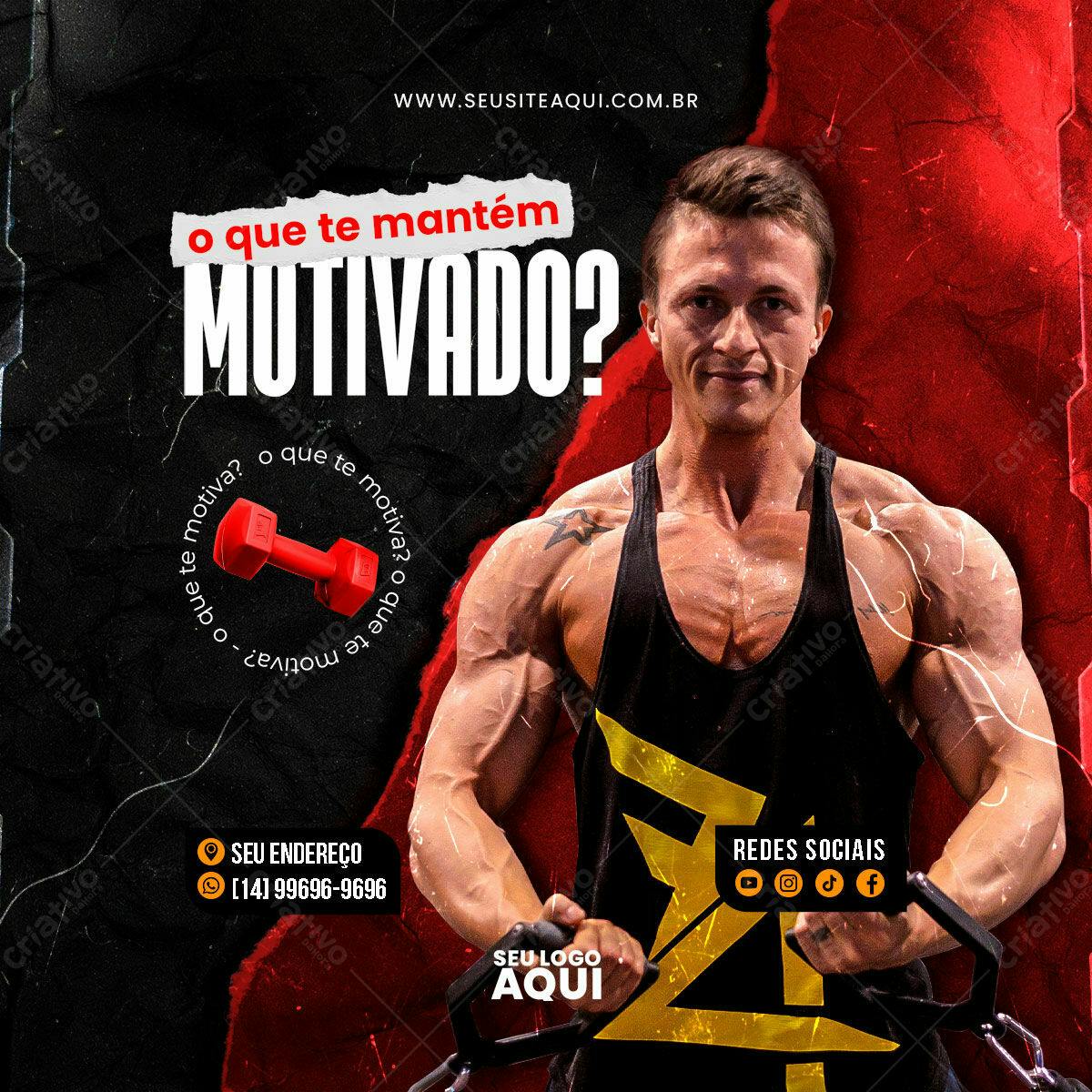 Post para Academia PSD Editável