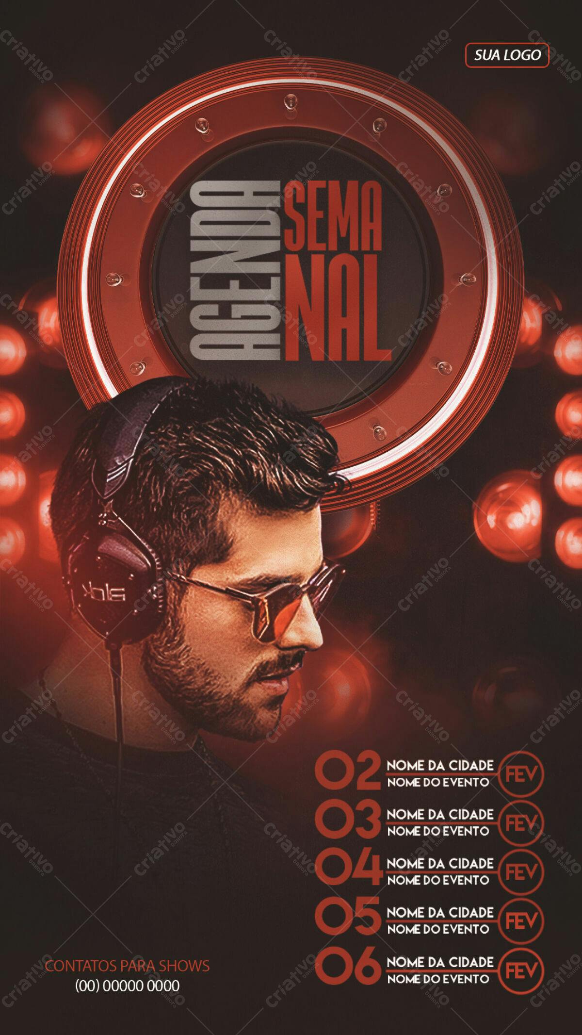 Flyer para Evento Musical PSD Editável