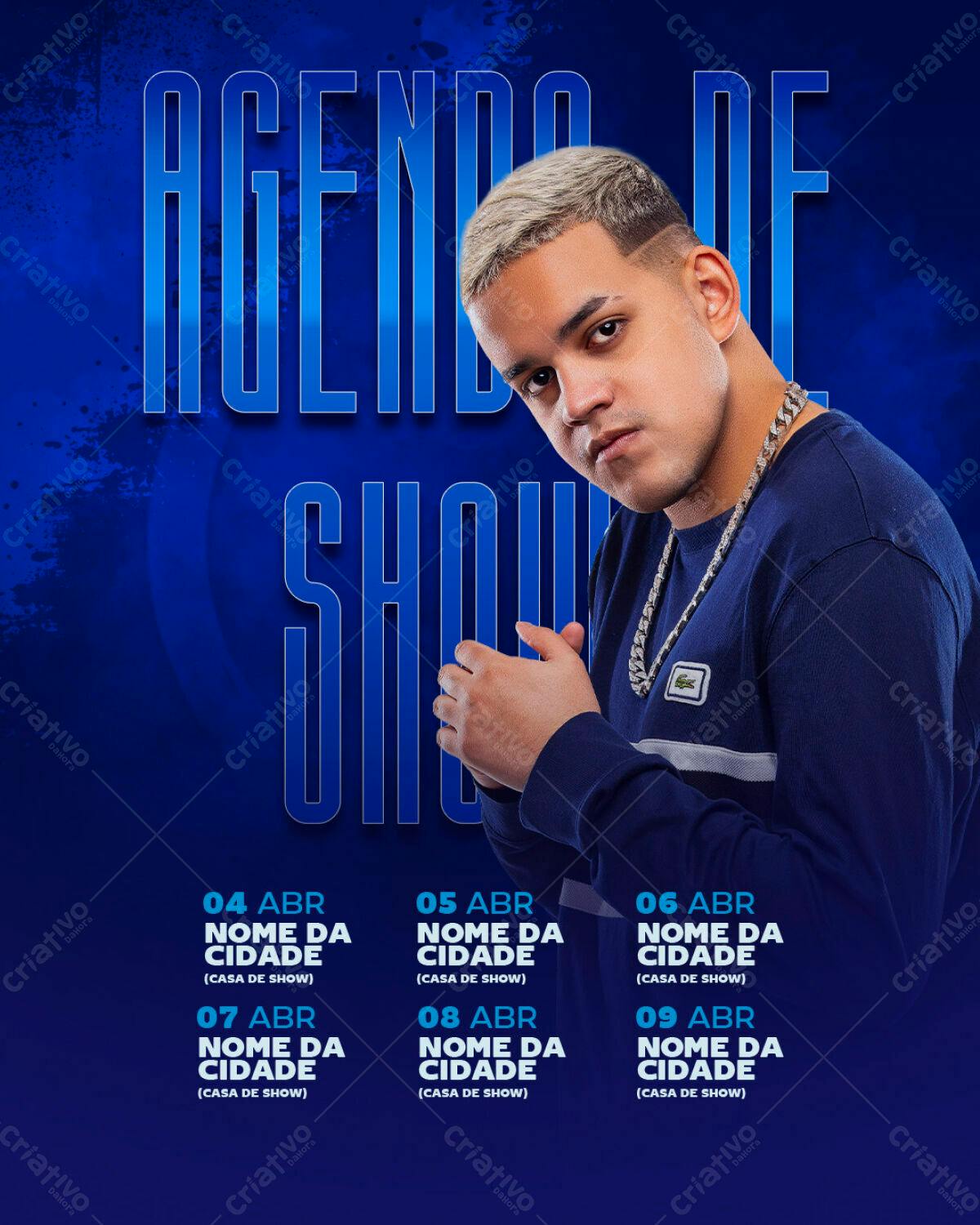 Flyer para Show Musical PSD Editável
