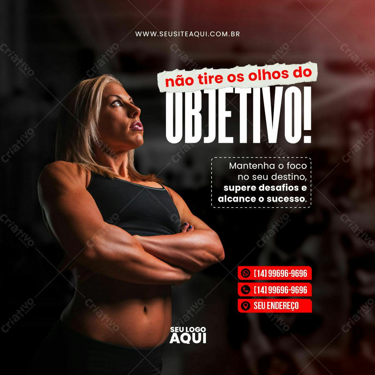 Post para Academia PSD Editável