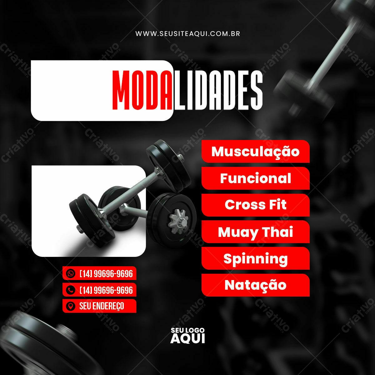 Flyer Academia PSD Editável