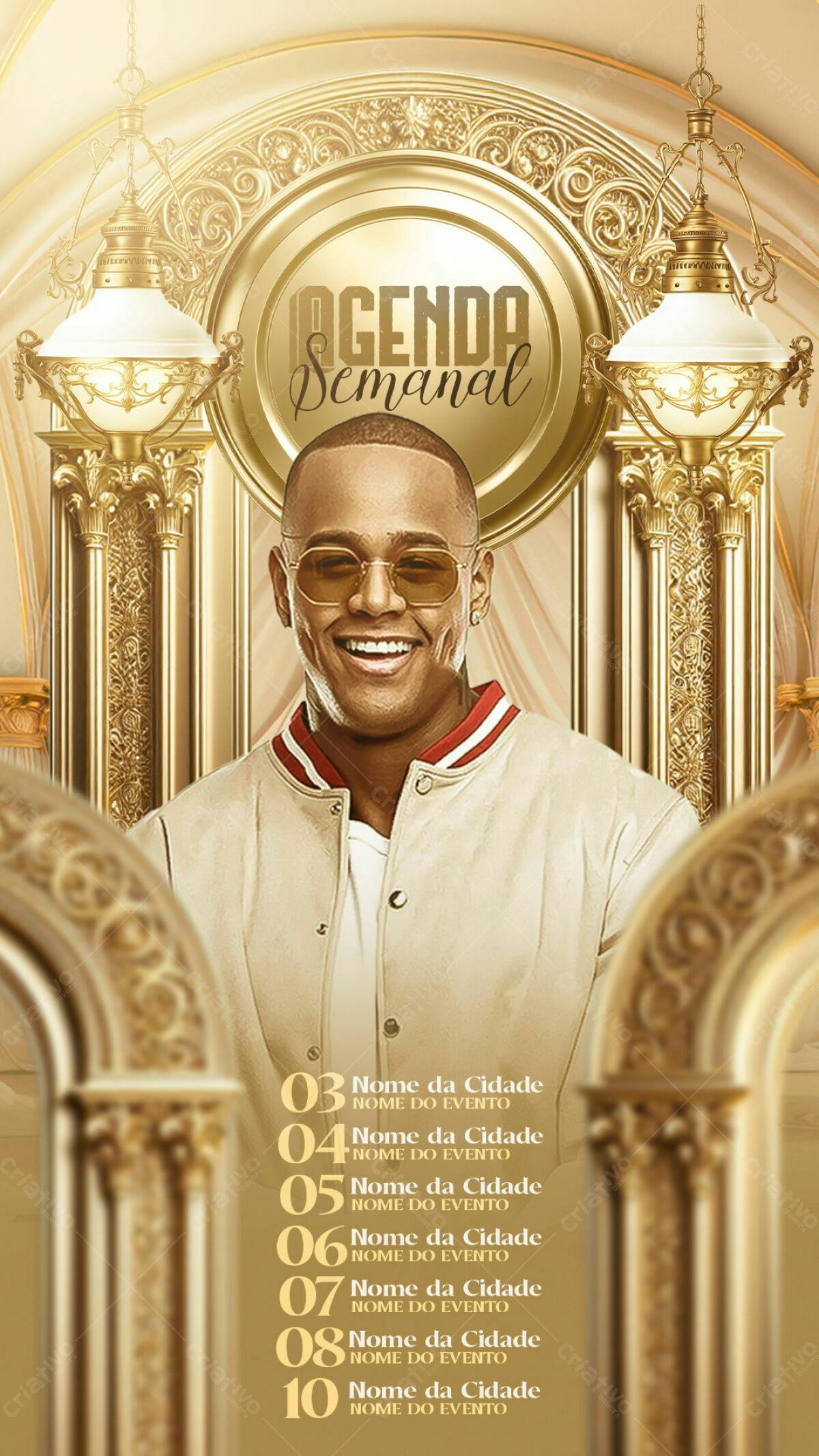 Flyer Agenda Semanal PSD Editável