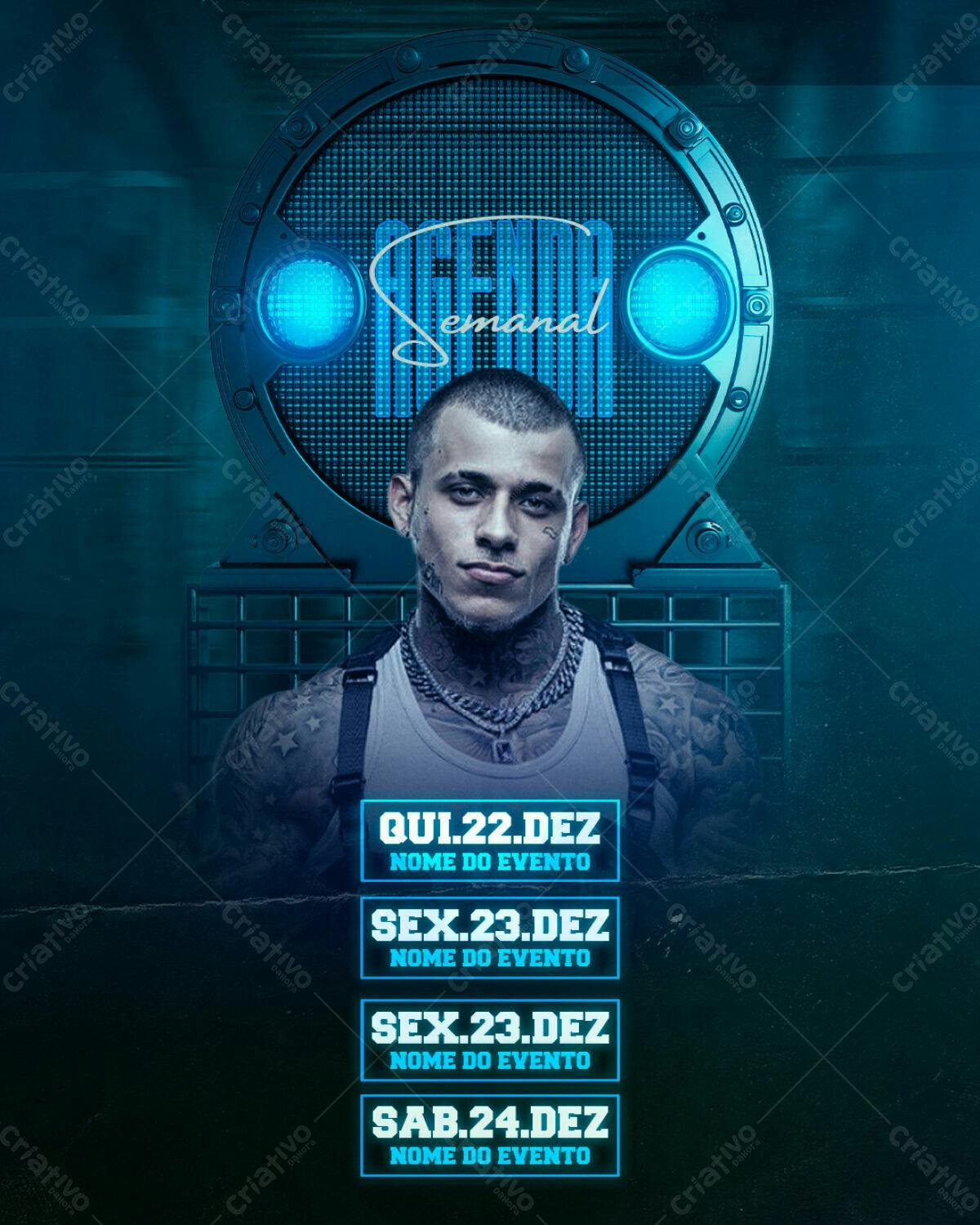 Flyer para Evento Musical PSD Editável