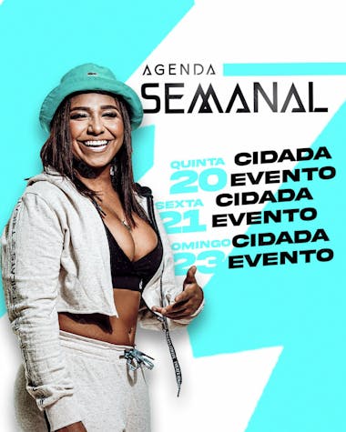 19 flyers para artistas e eventos agenda semanal feed