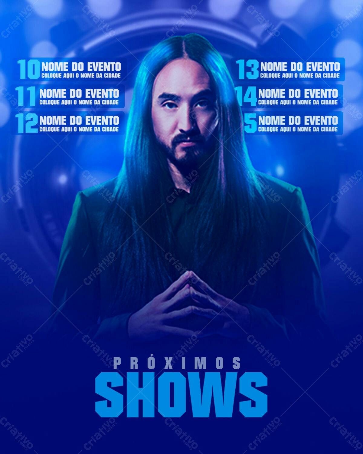 Poster para Shows Musicais PSD Editável