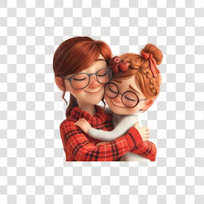 Mãe E Filha Abraçadas