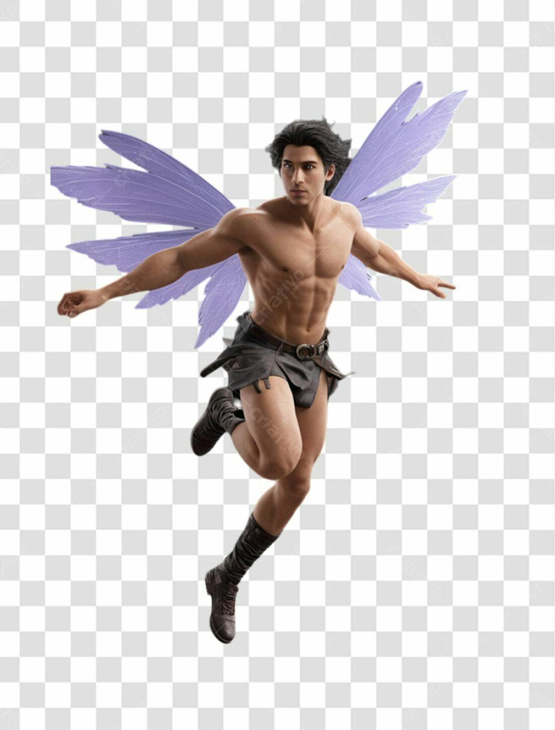 Icone Anjo com Asas PNG com fundo transparente