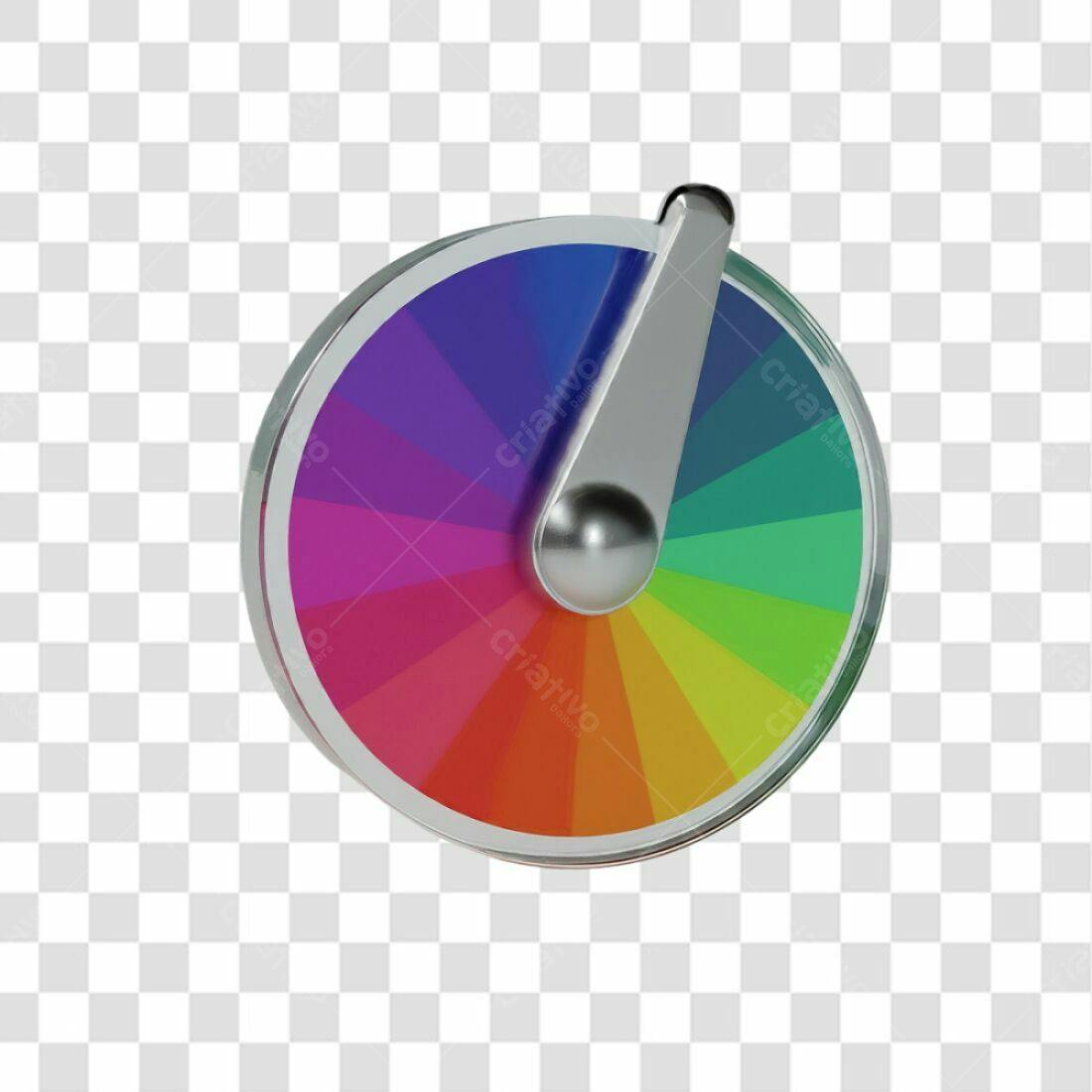Ícone roda de cores PNG com fundo transparente