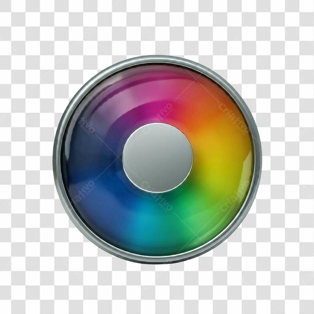 Ícone roda de cores PNG com fundo transparente