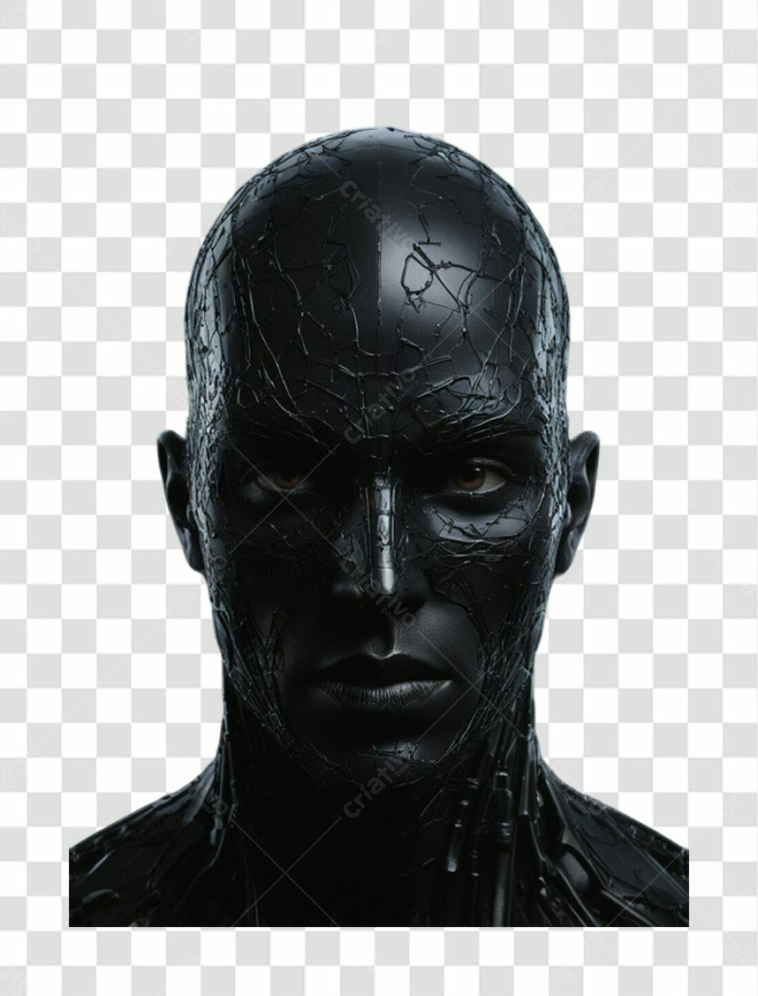 Icone Cyberpunk PNG com fundo transparente