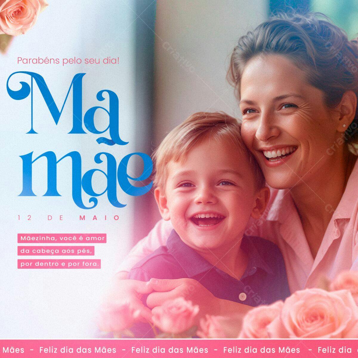 Postagem Dia das Mães PSD Editável