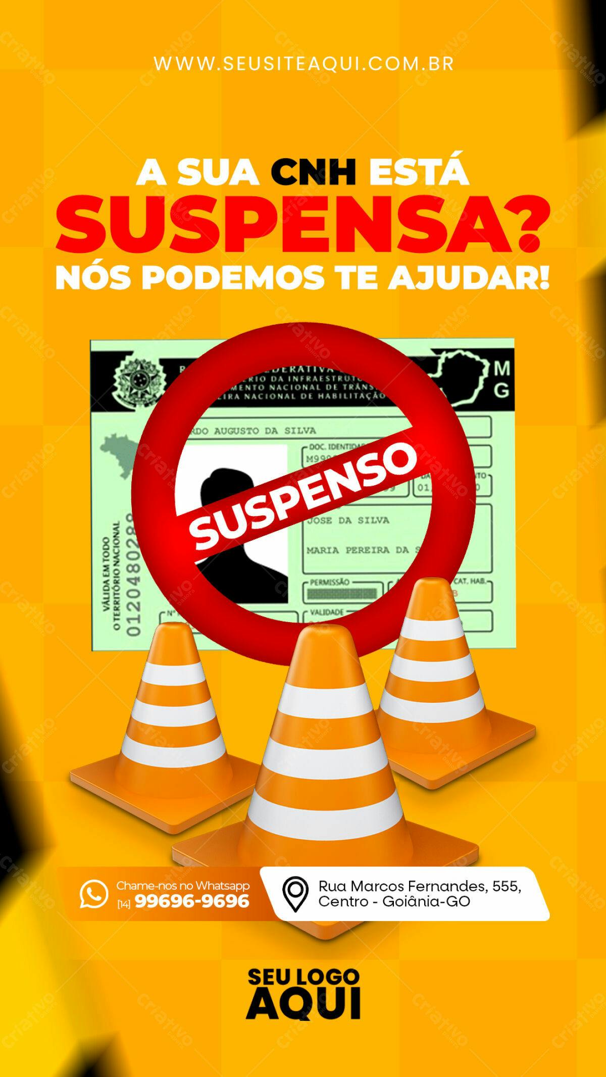 Flyer CNH Suspensa PSD Editável