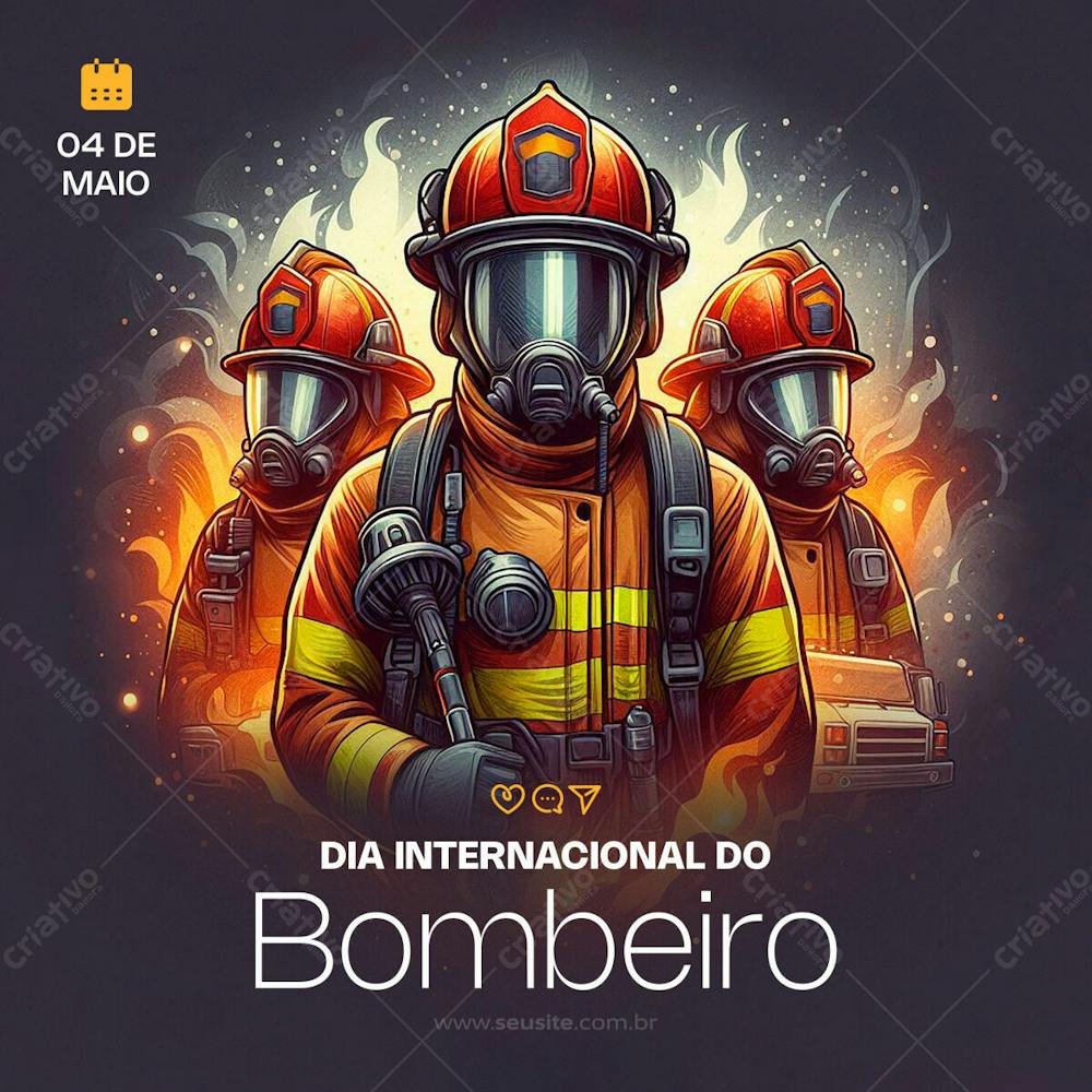 Heróis Contra O Fogo Dia Internacional Do Bombeiro