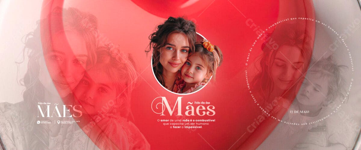 Banner Dia das Mães PSD Editável