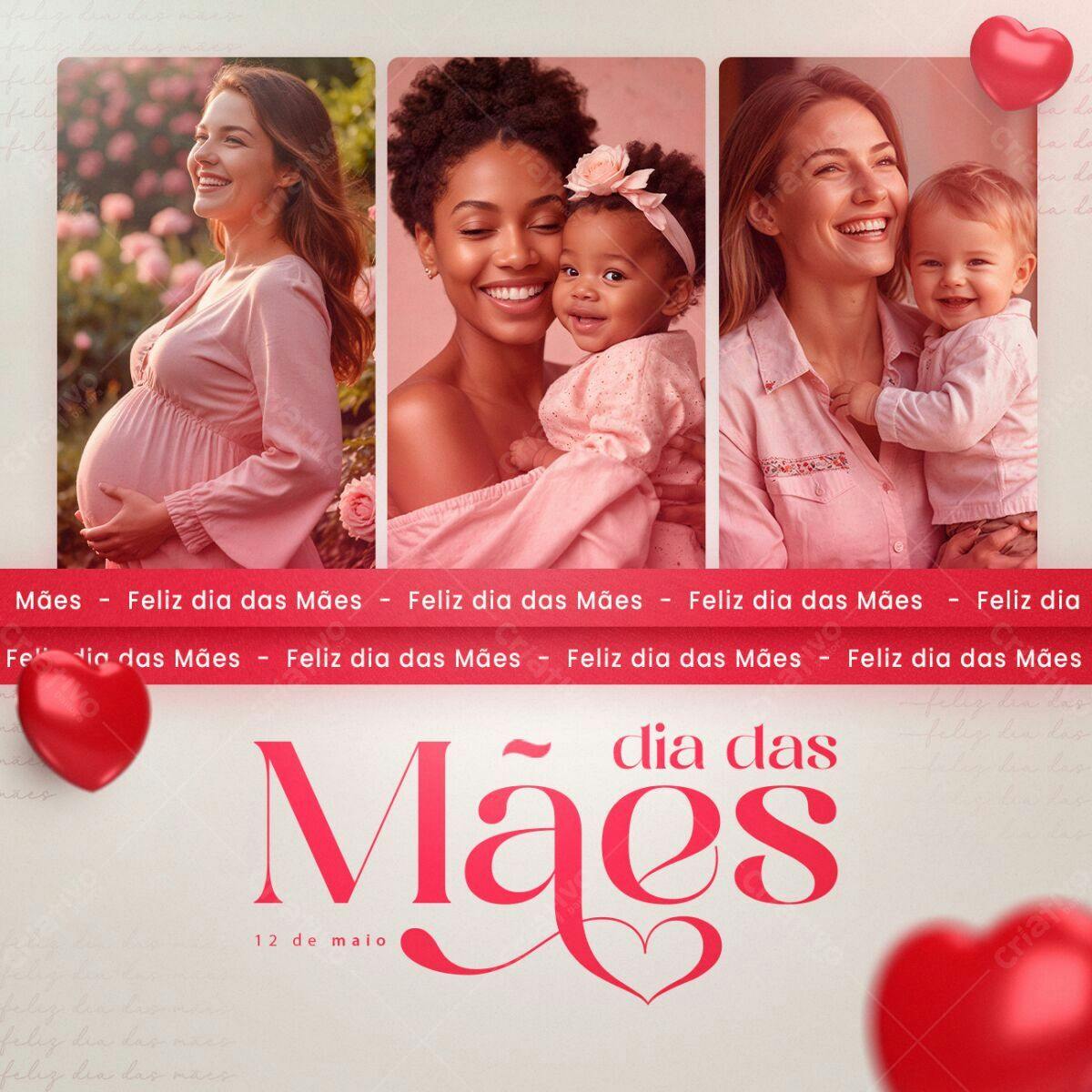 Postagem Dia das Mães PSD Editável