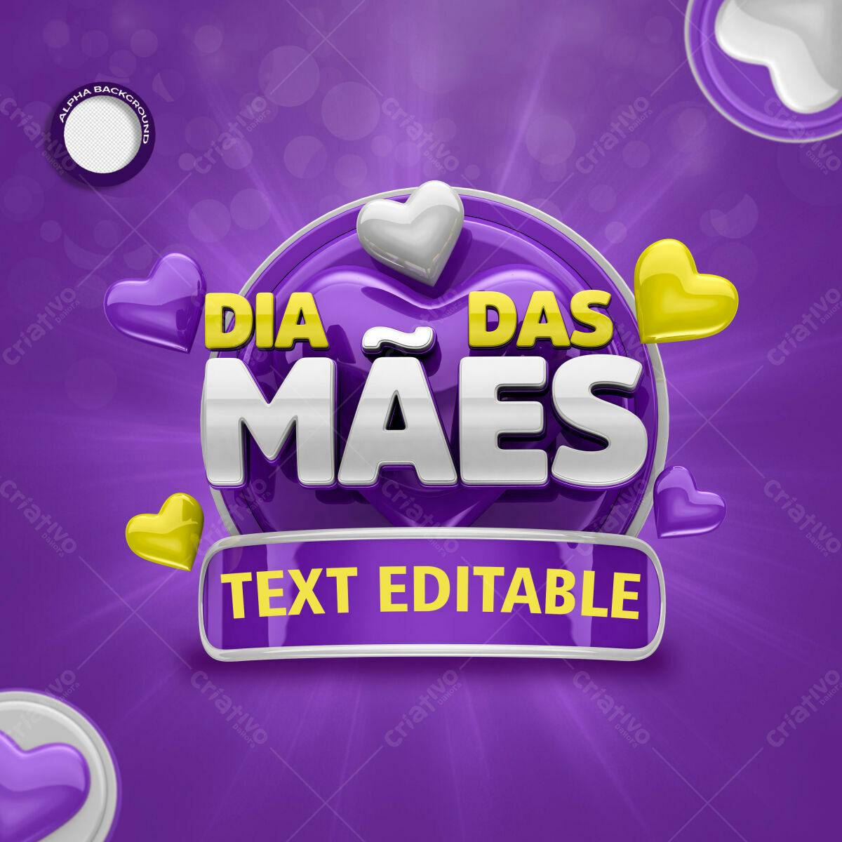 Banner Dia das Mães PSD Editável