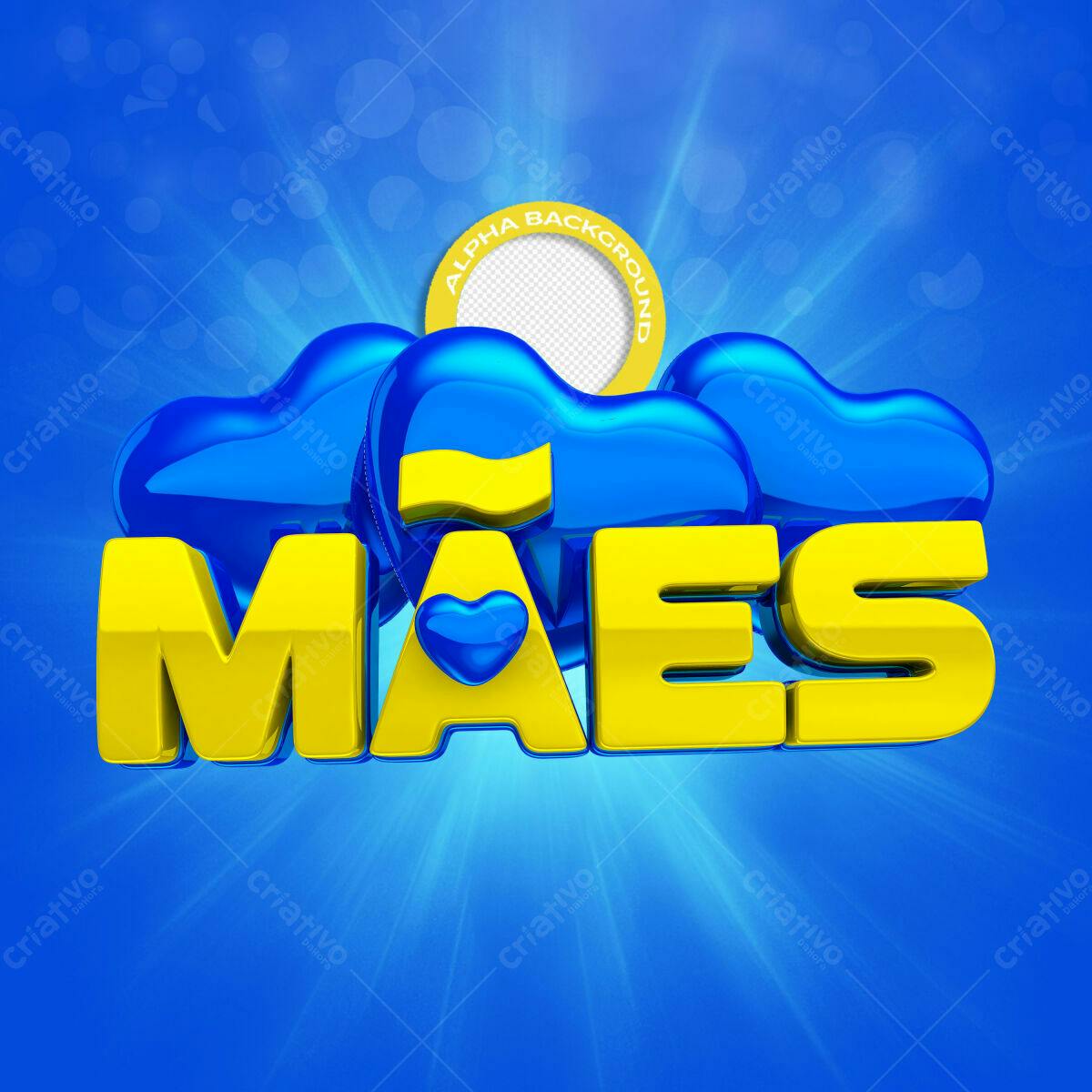 Arte Dia das Mães PSD Editável