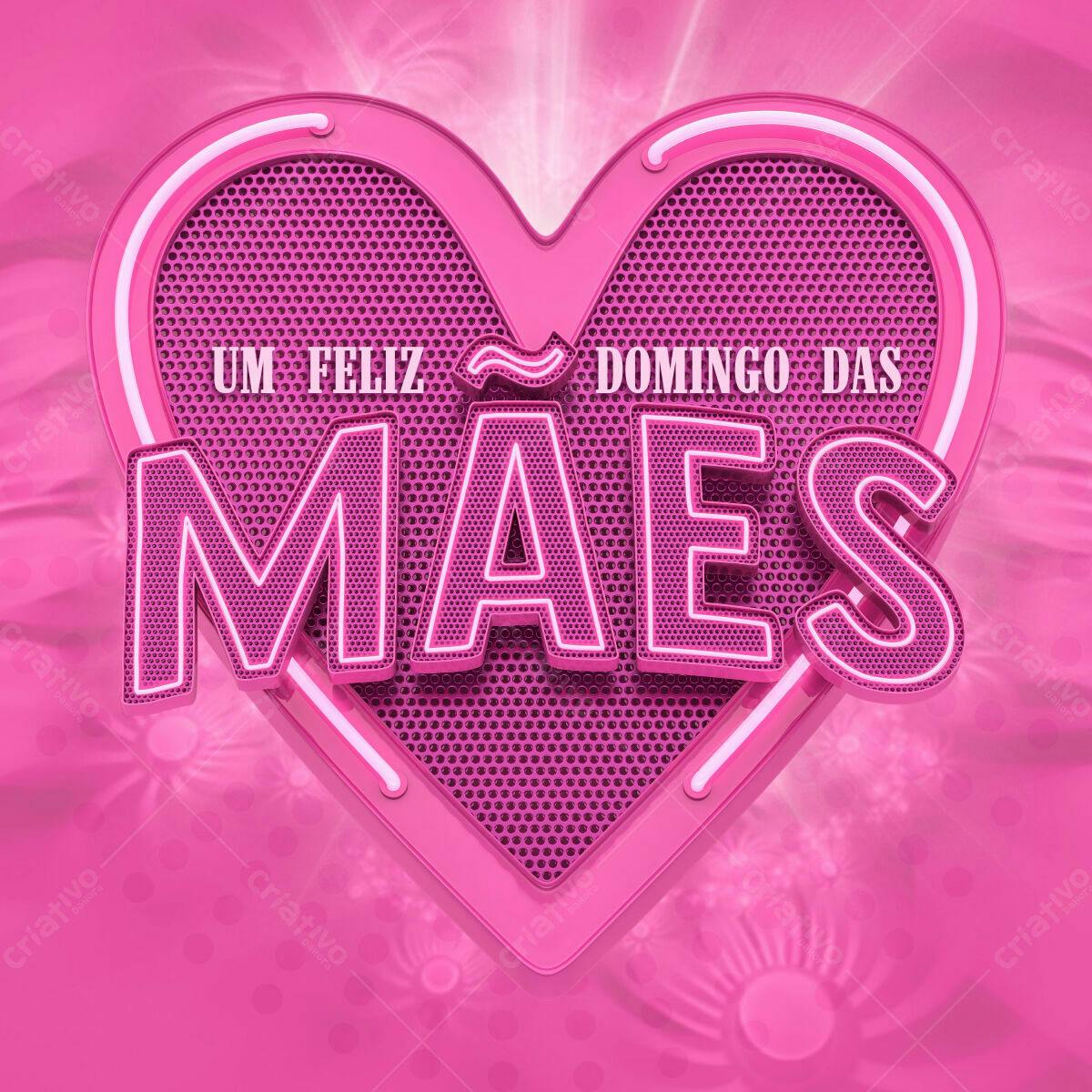 Feliz Dia das Mães PSD Editável