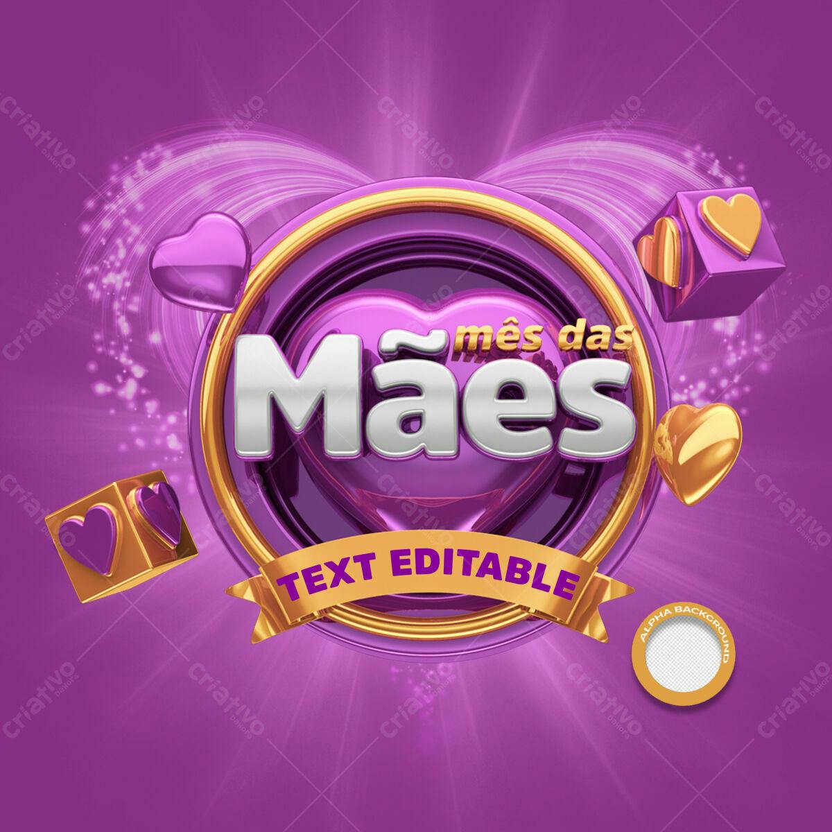 Banner Dia das Mães PSD Editável
