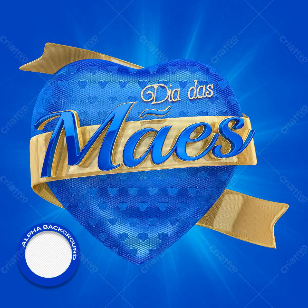 Arte Dia das Mães PSD Editável