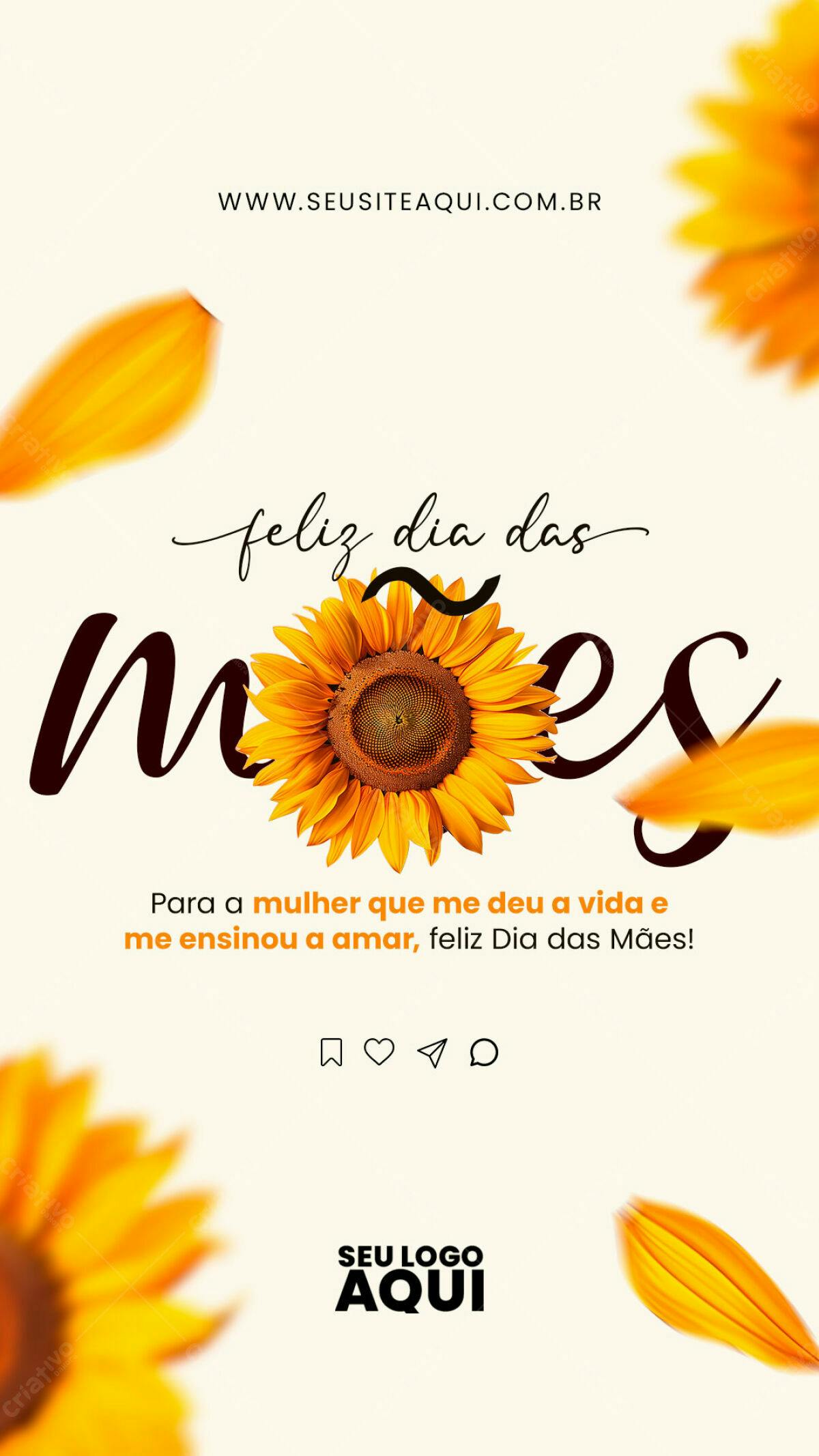 Post para Dia das Mães PSD Editável