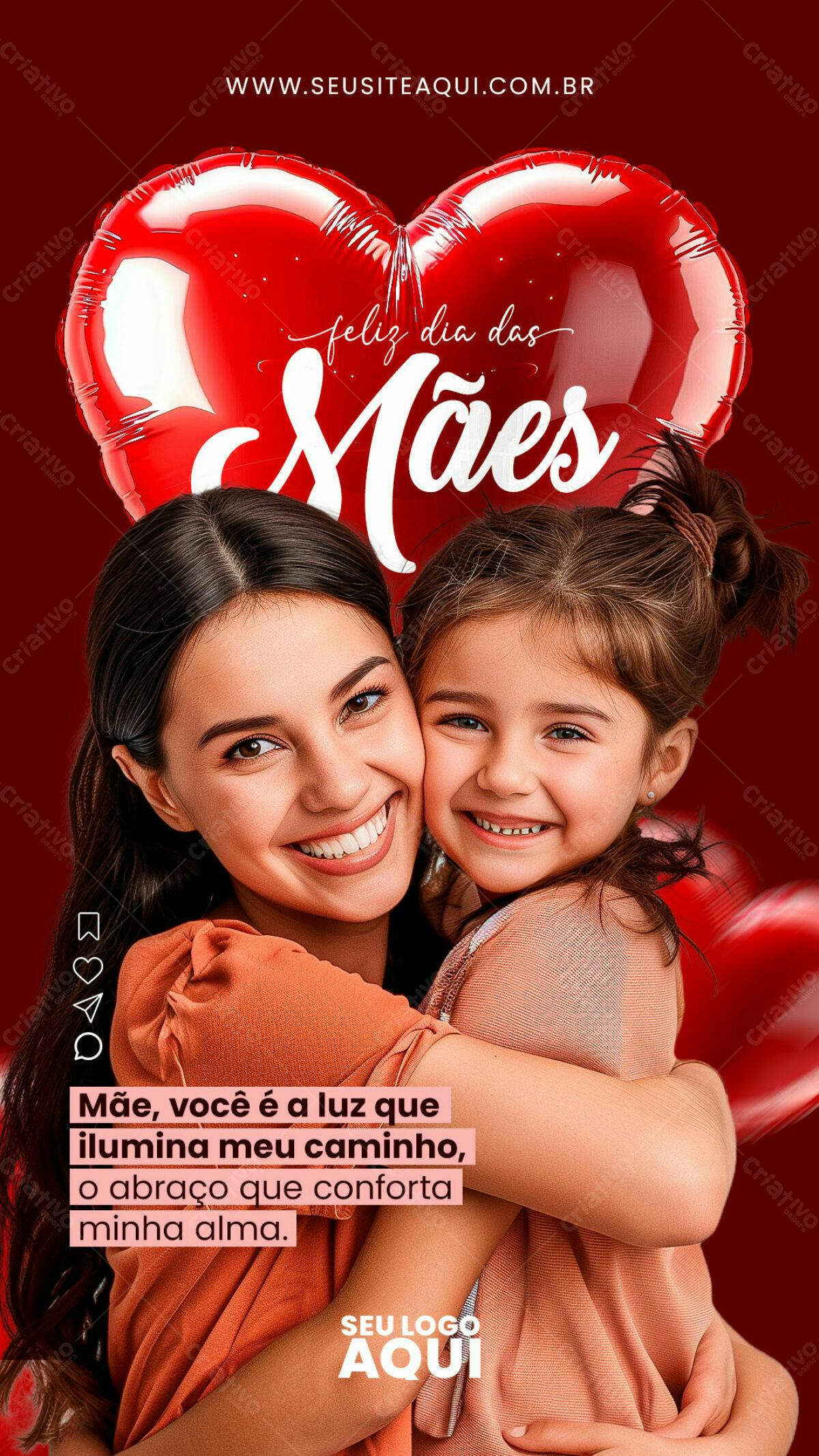 Postagem Dia das Mães PSD Editável