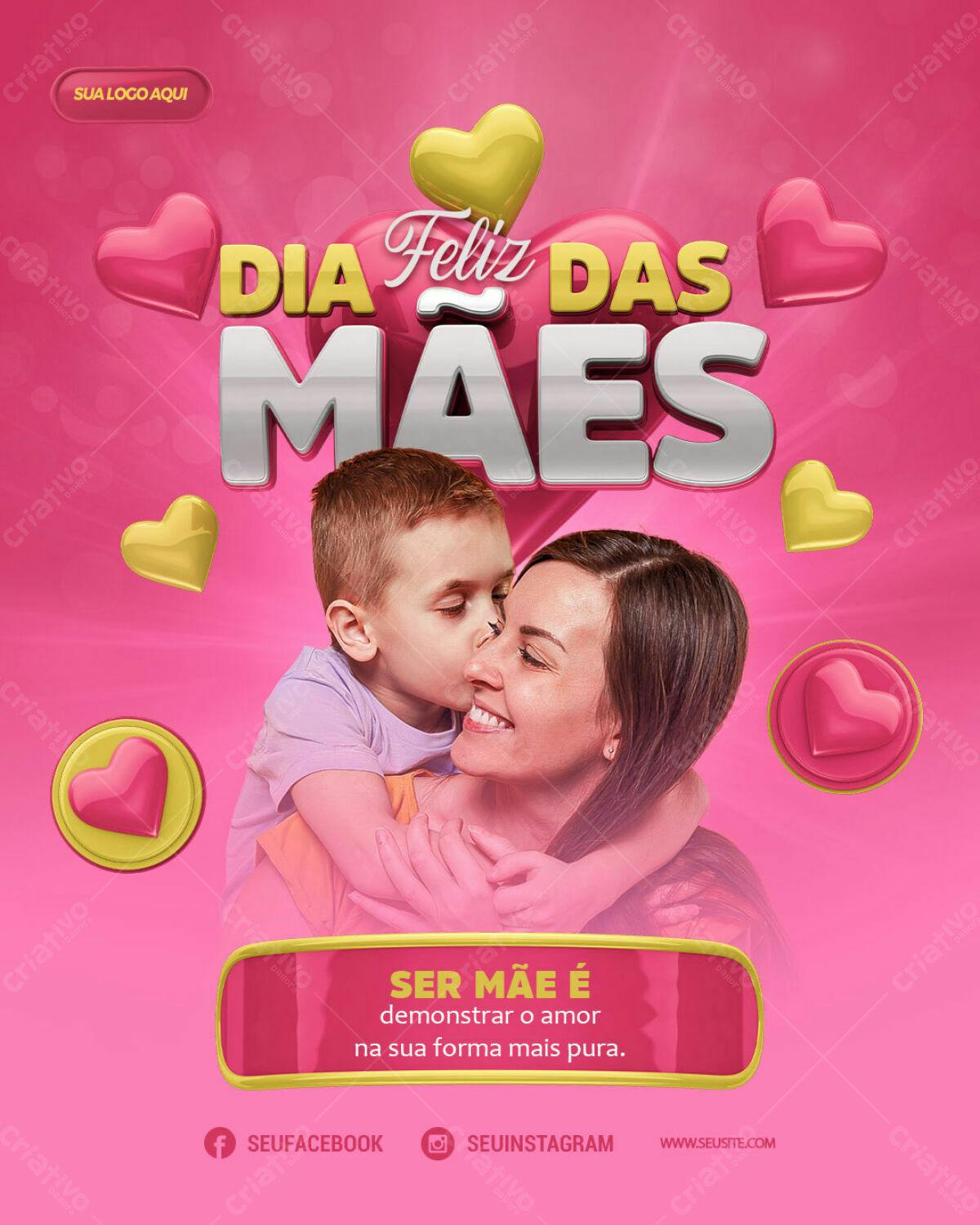 Flyer Dia das Mães PSD Editável