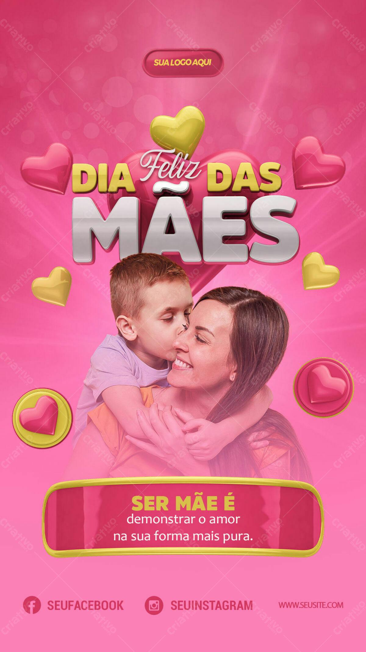 Flyer Dia das Mães PSD Editável