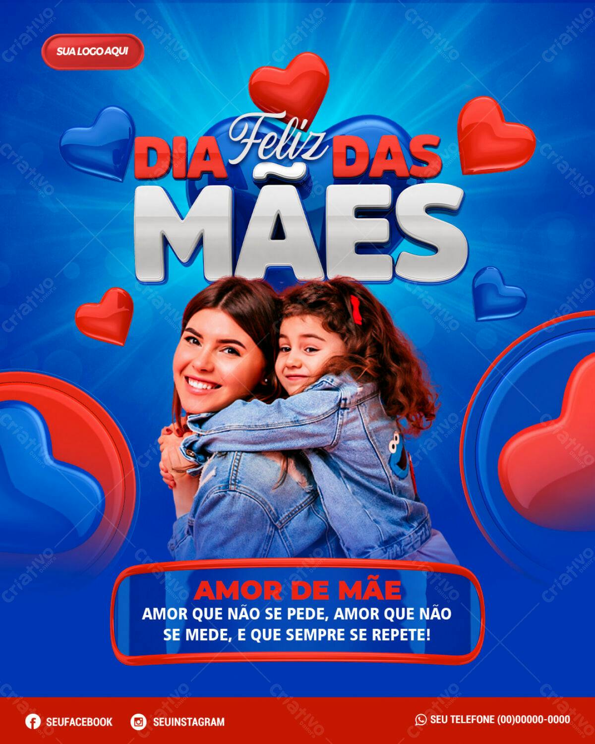 Flyer Dia das Mães PSD Editável