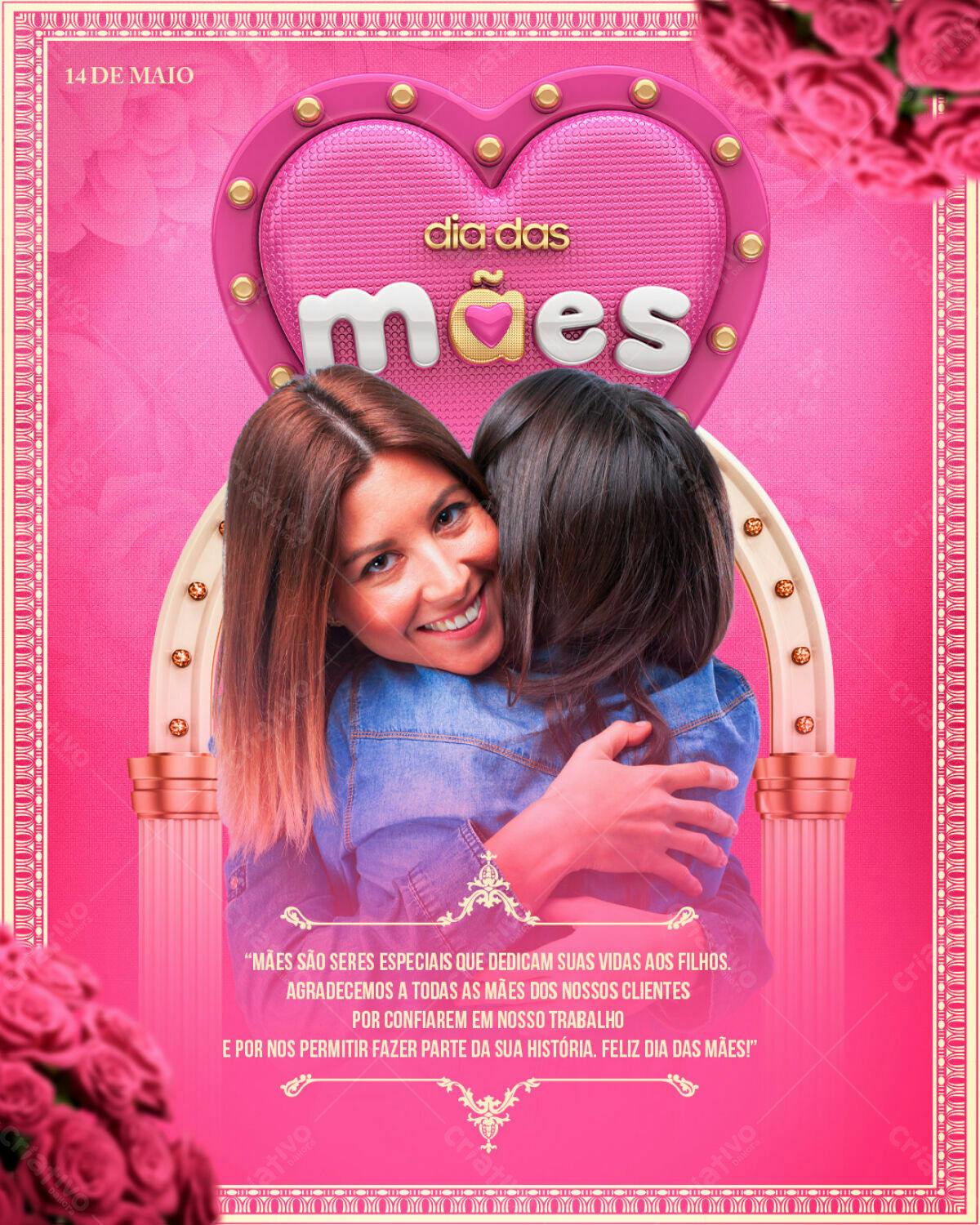 Flyer Dia das Mães PSD Editável