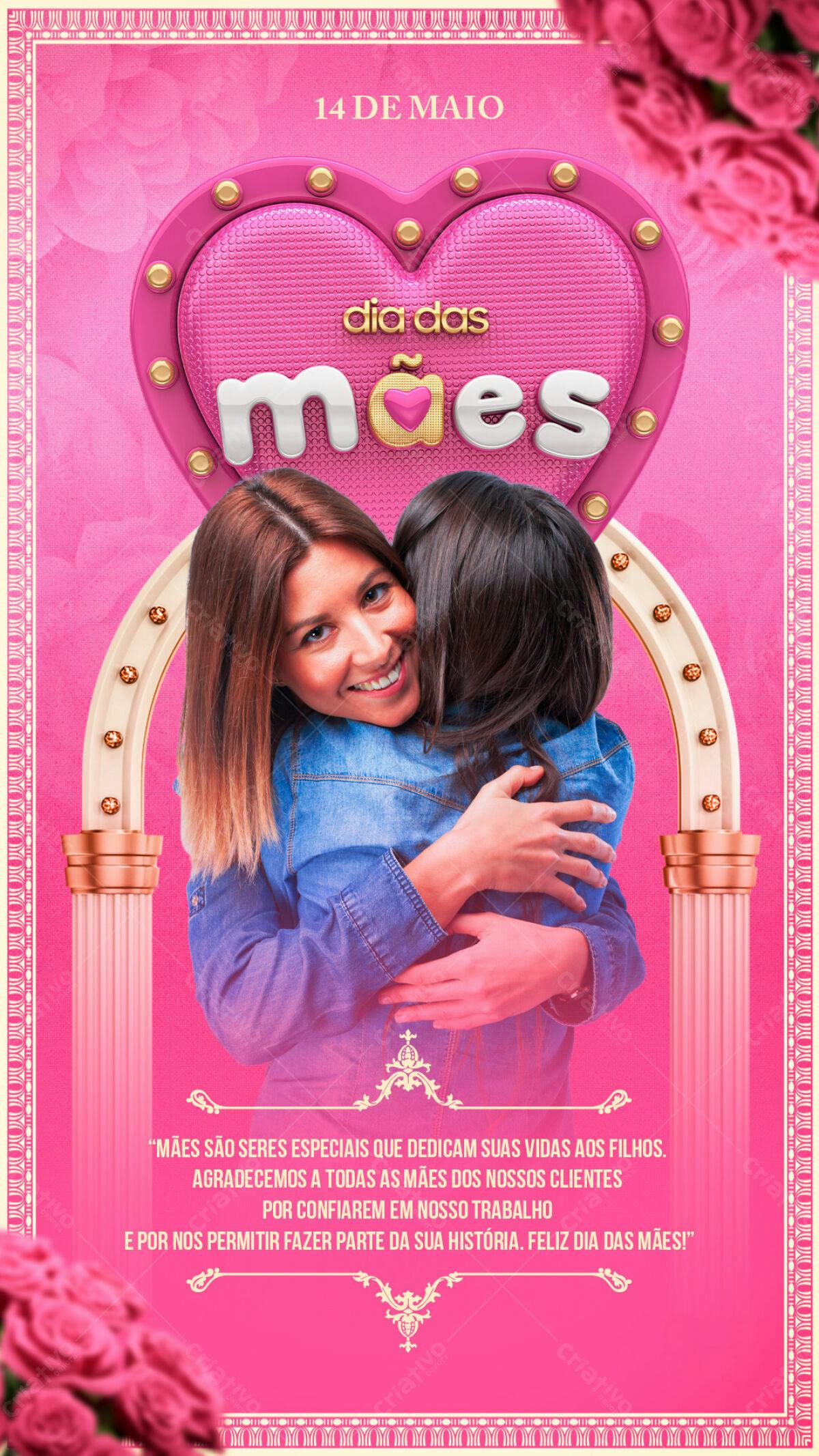 Flyer Dia das Mães PSD Editável
