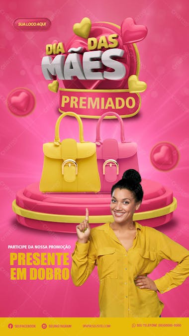 Arte para dia das mães modelo supermercado 05