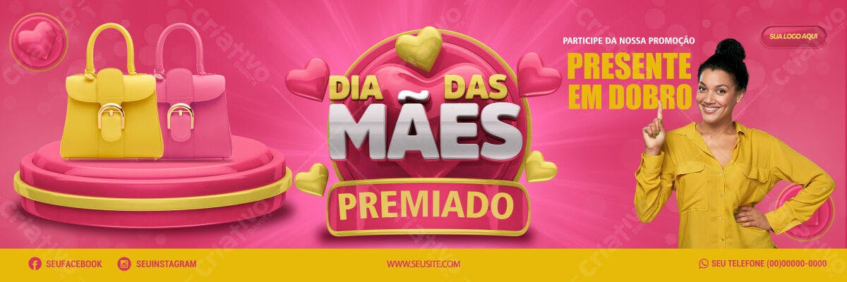 Banner Dia das Mães PSD Editável