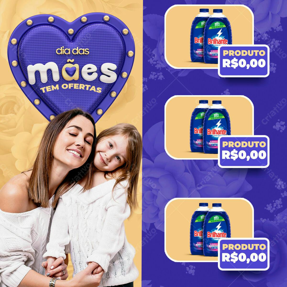 Banner Dia das Mães PSD Editável
