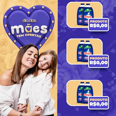 Arte para dia das mães modelo supermercado 20