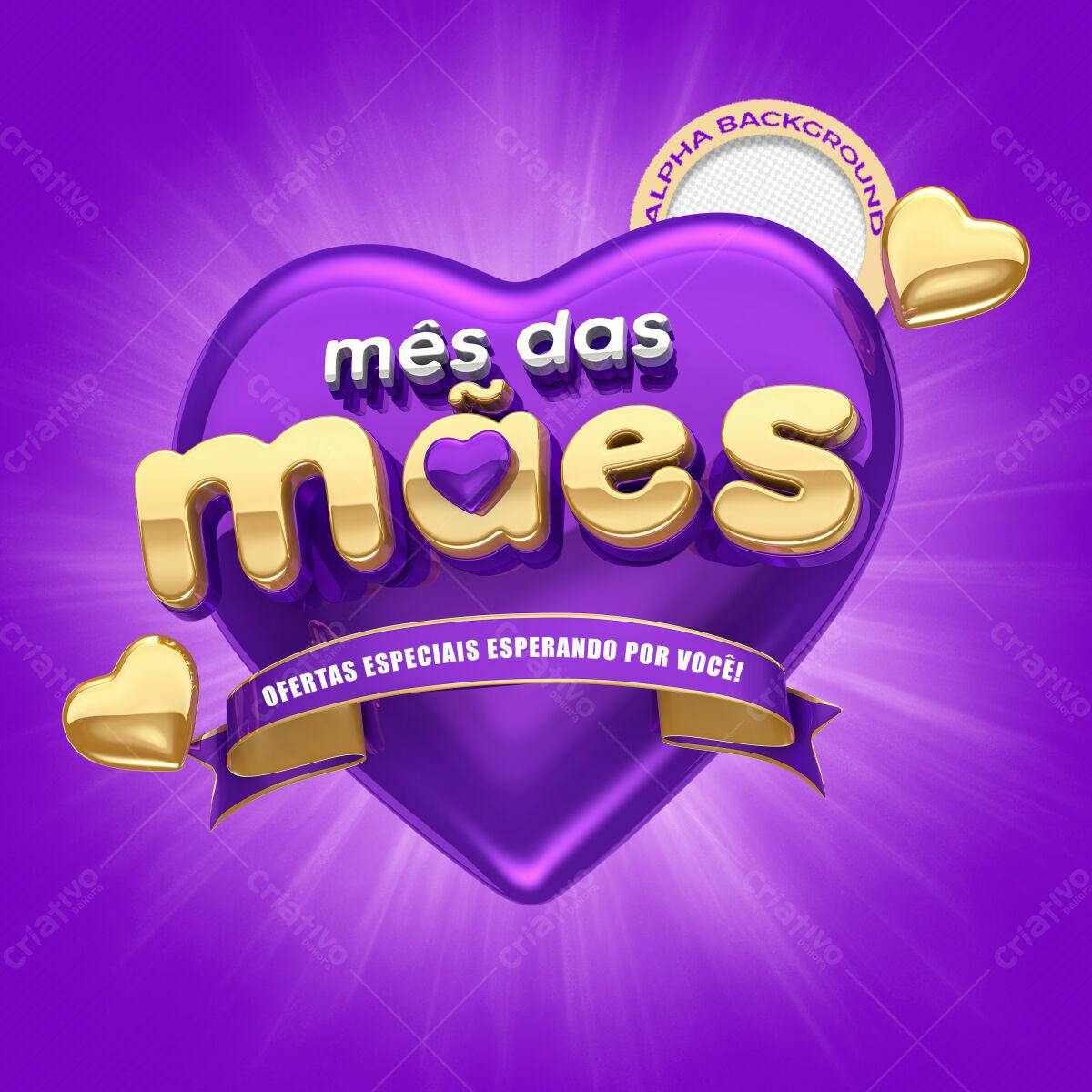 Flyer Mês das Mães PSD Editável