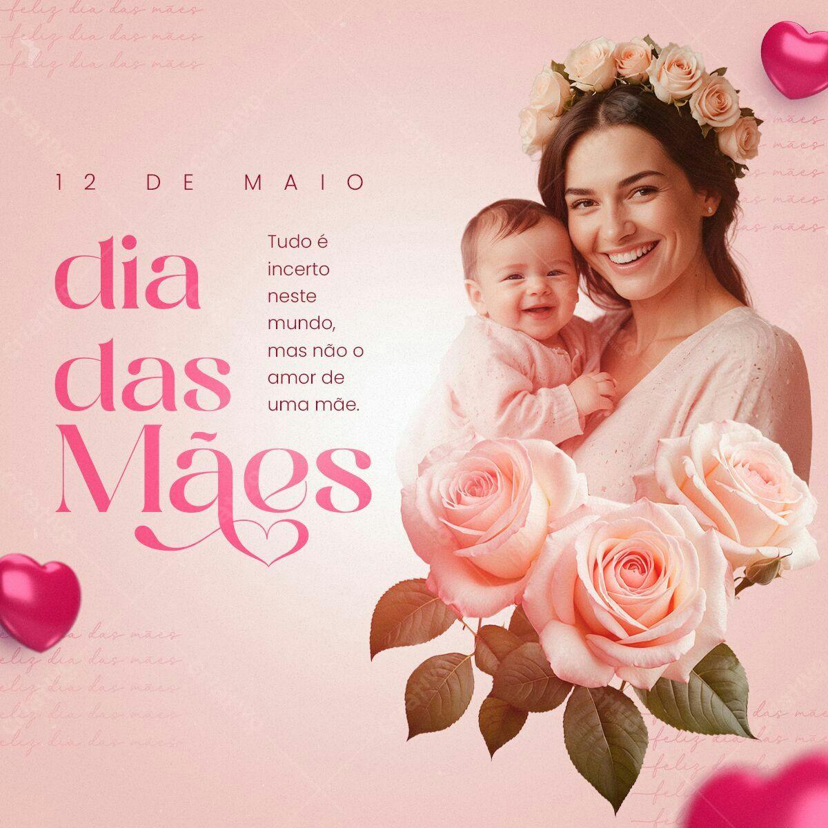 Postagem Dia das Mães PSD Editável
