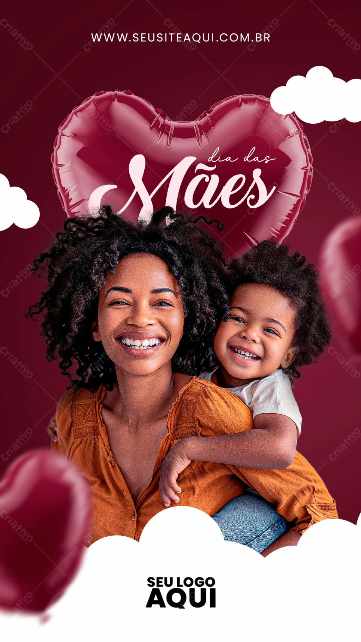 Flyer Dia das Mães PSD Editável