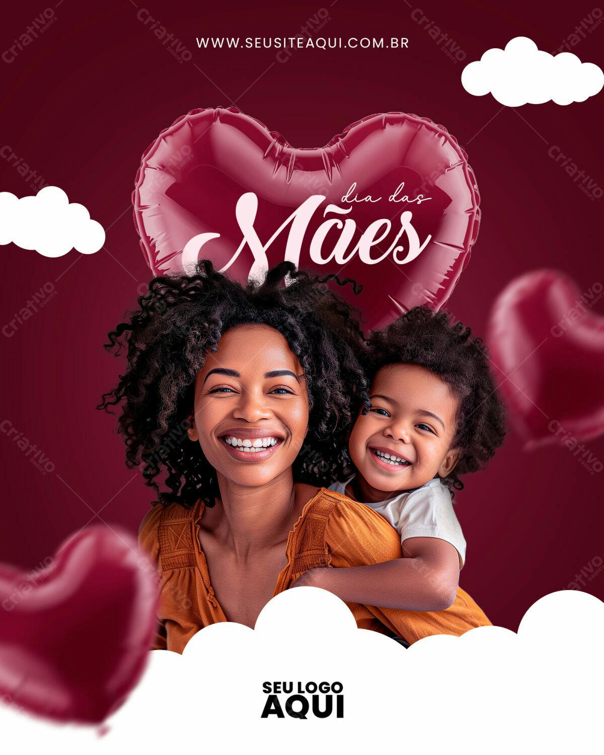 Flyer Dia das Mães PSD Editável