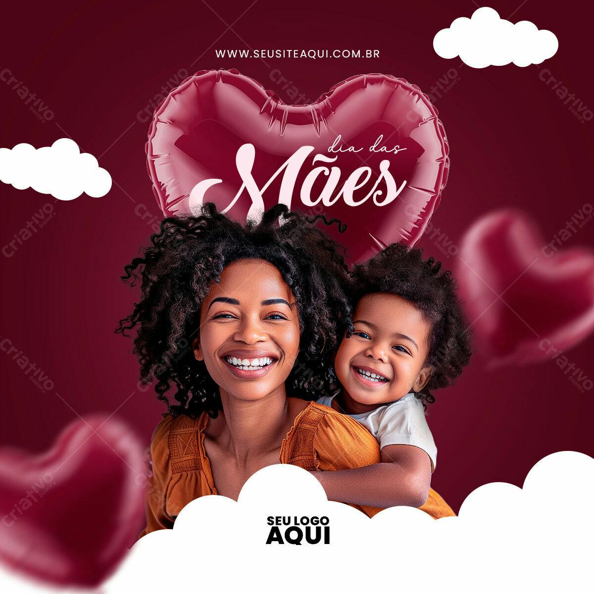 Postagem Dia das Mães PSD Editável