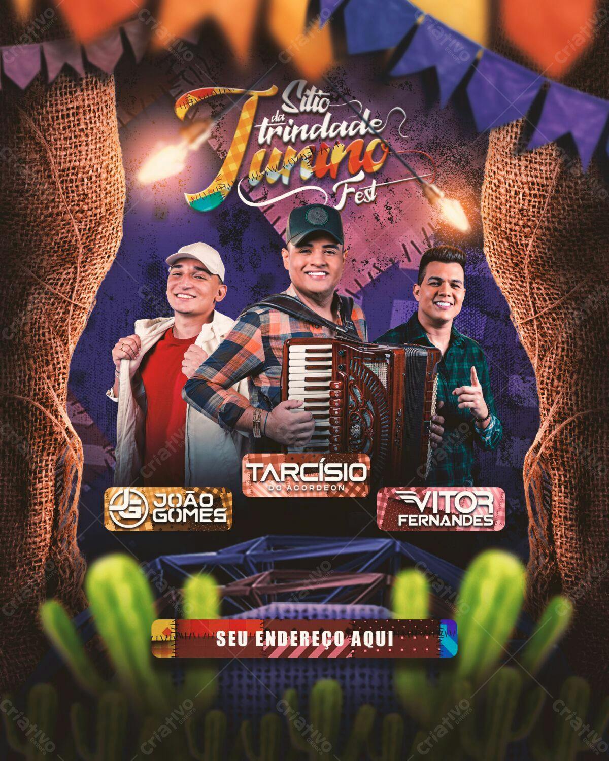 Flyer Festa Junina PSD Editável