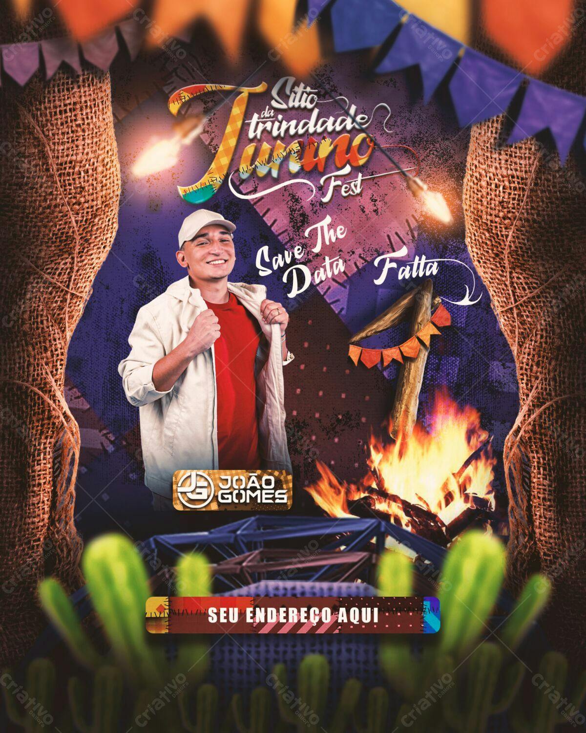Flyer Festa Junina PSD Editável
