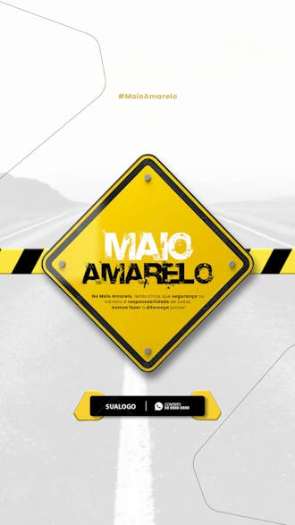 Story maio amarelo conscientização do transito 1