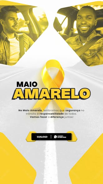 Story maio amarelo conscientização do transito 4